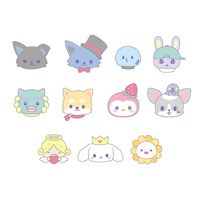 ぬいぐるみバッジ（全11種）税込各1,100円（C）2023 SANRIO CO．，LTD．APPROVAL NO．L640922